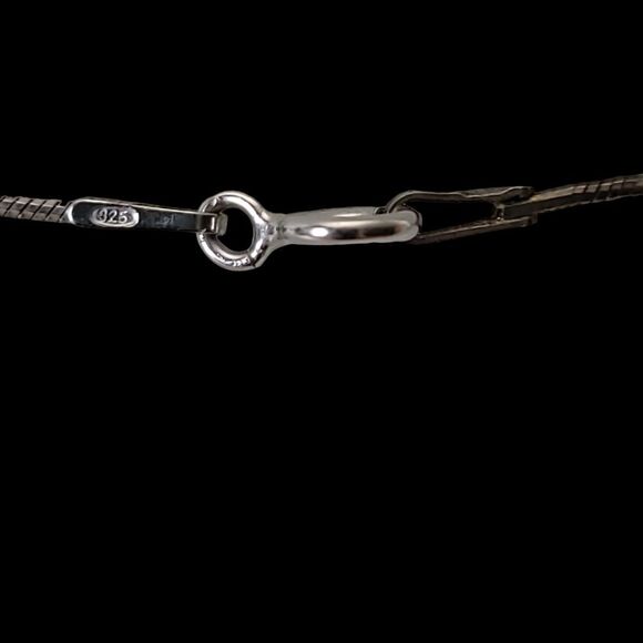 Sterling Silver Chain with one Pearl  10" Long - Picture 6 of 7